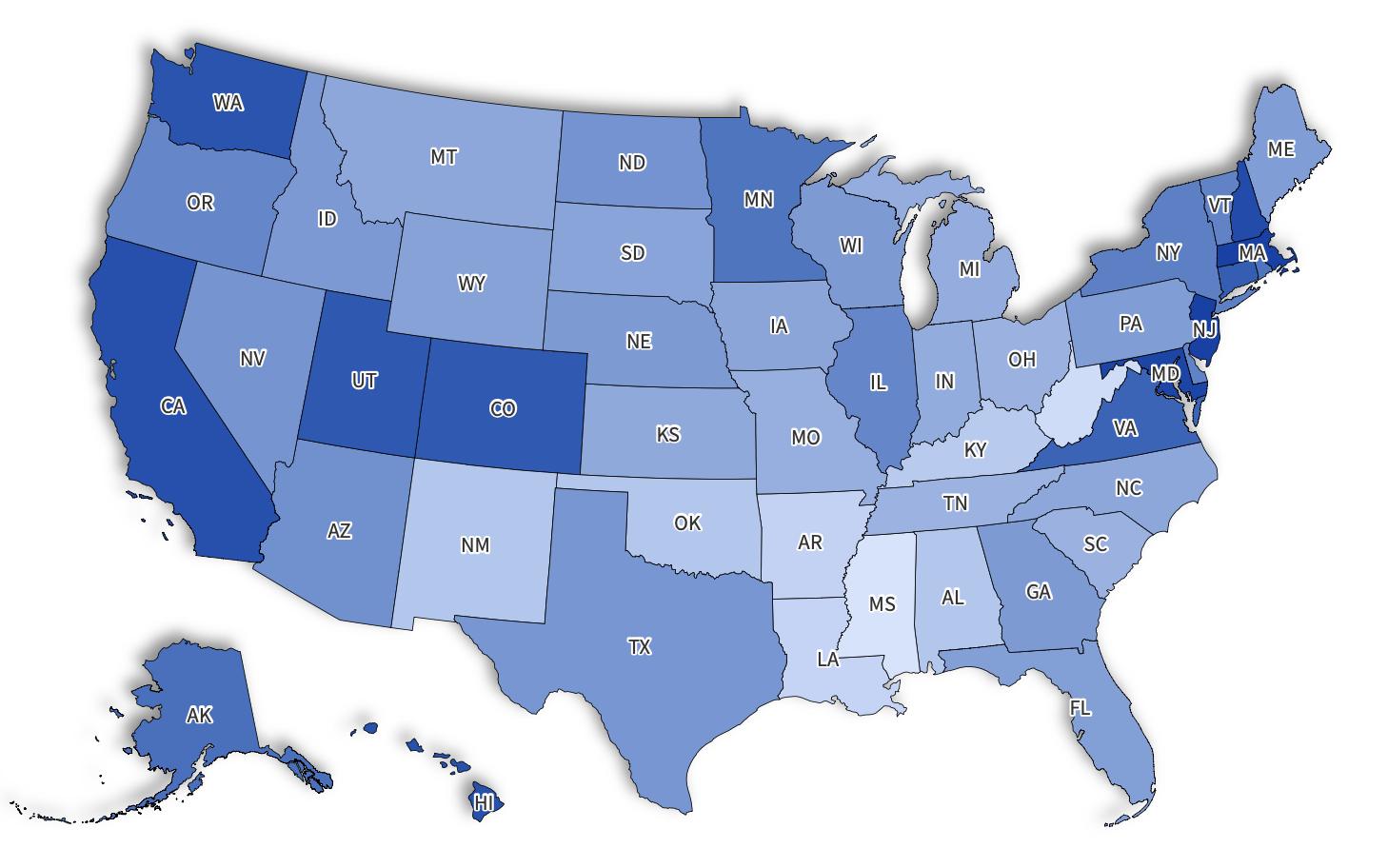 What Salary Puts You in the Middle Class Across All 50 U.S. States?